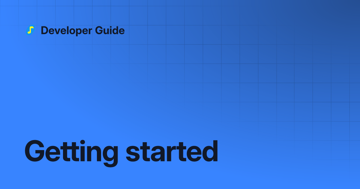 Getting Started | Developer Guide